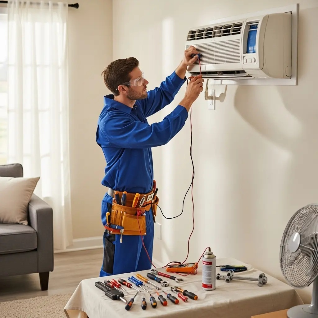 Ayaş Sharp Sharp klima gaz dolumu ve bakım – Enerji verimliliği artırıldı. - Teknik servis örneği